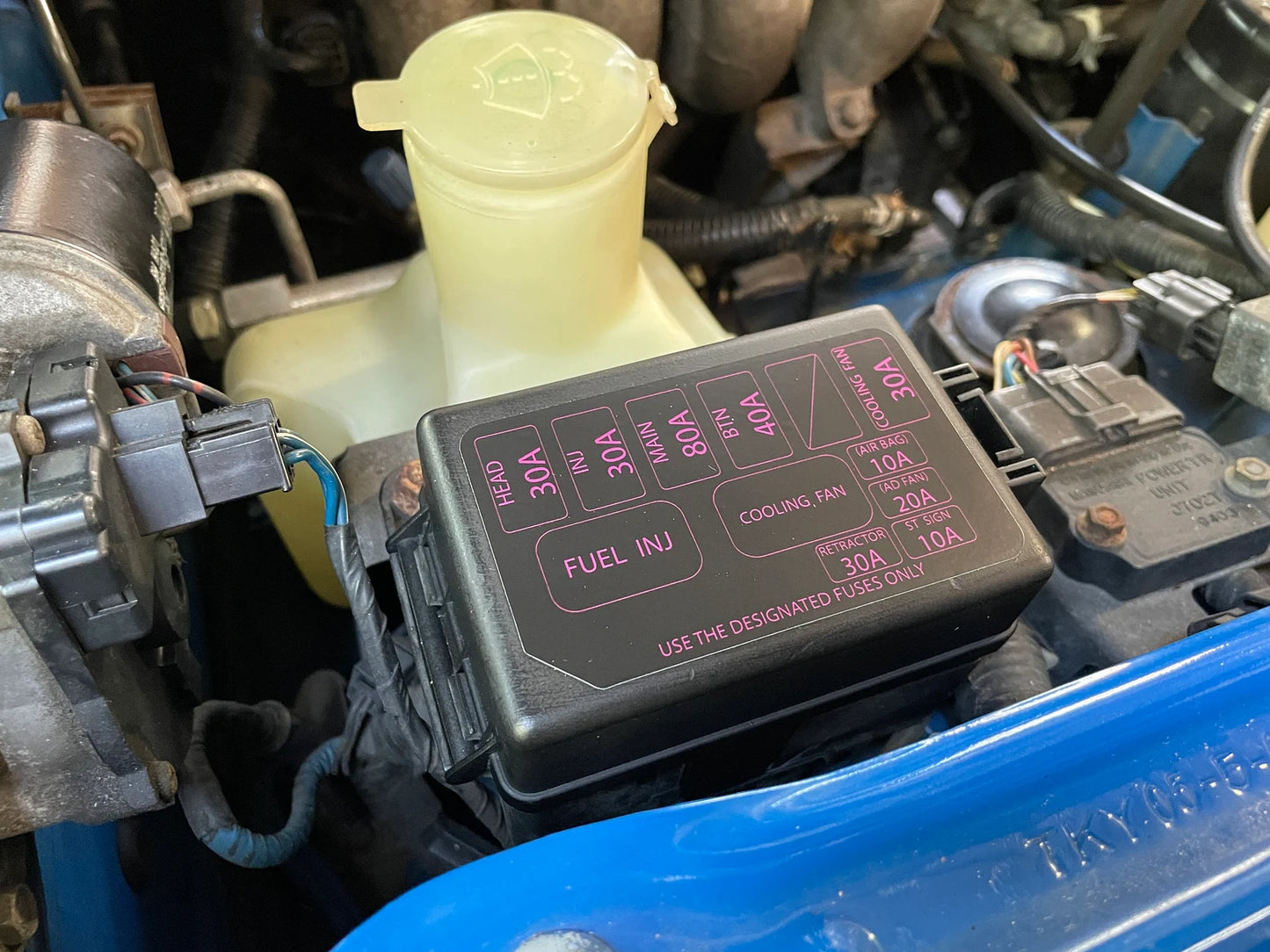 Miata Engine Fuse Box Decal