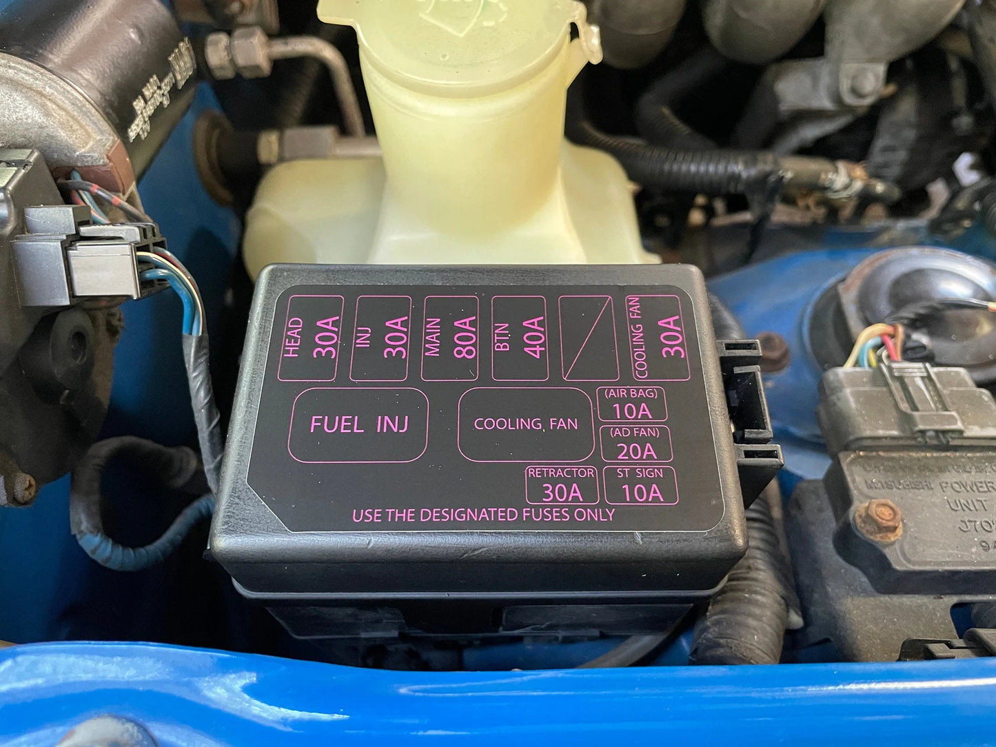 Miata Engine Fuse Box Decal
