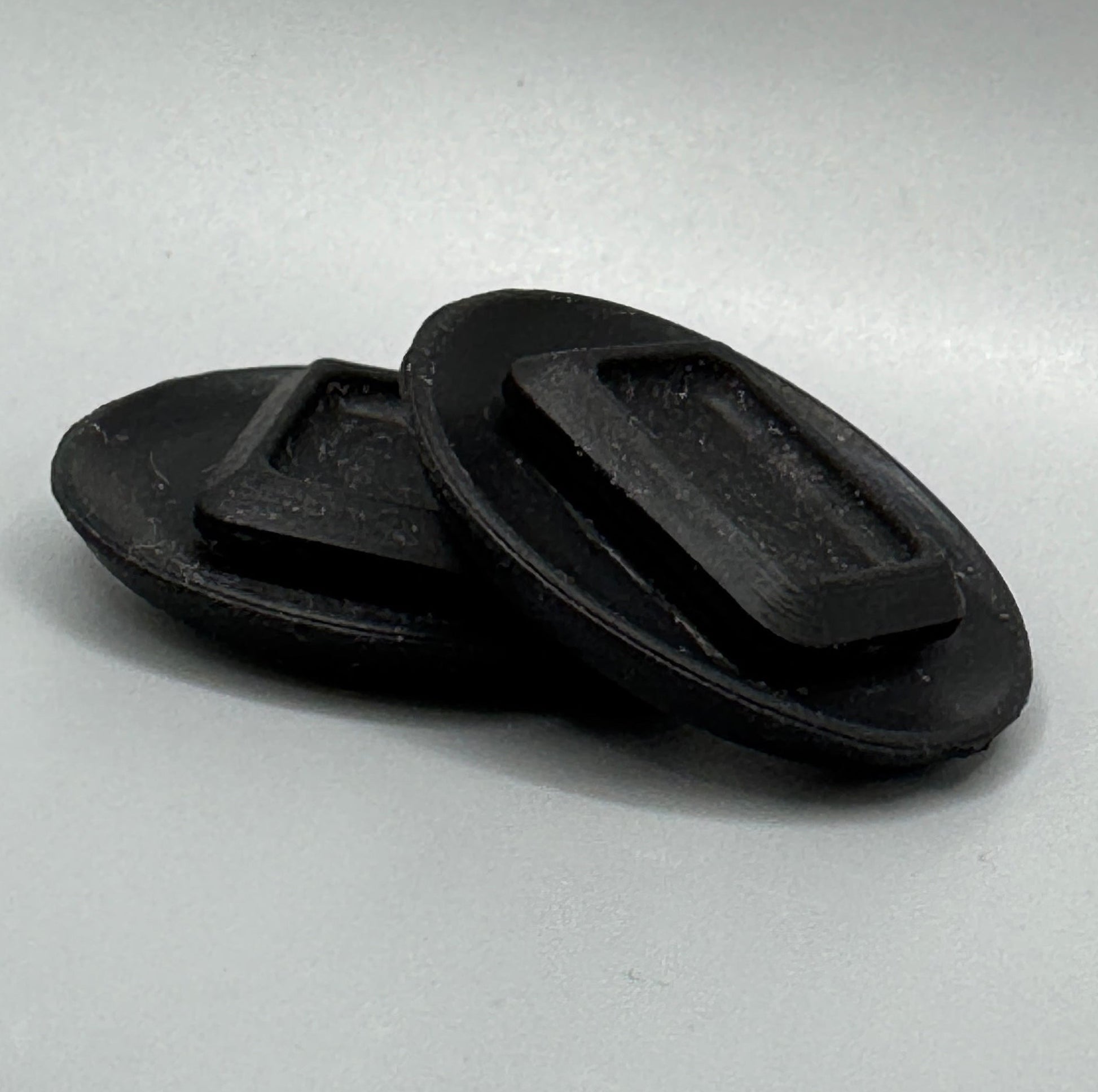 NA Miata firewall throttle cable hole plug – black rubber
