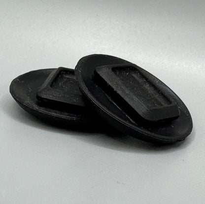 NA Miata firewall throttle cable hole plug – black rubber
