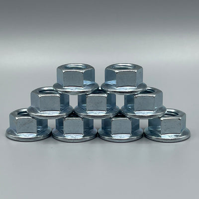 Nissan 240SX KA24DE exhaust manifold nut kit — class 10 zinc flanged