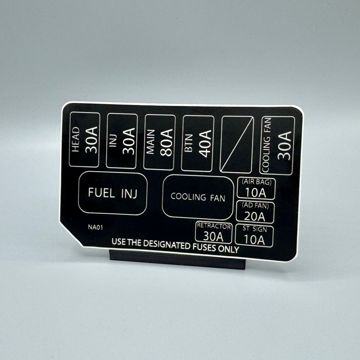 NA/NB Miata Engine Fuse Box Decal