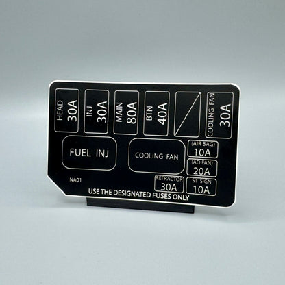 NA/NB Miata Engine Fuse Box Decal