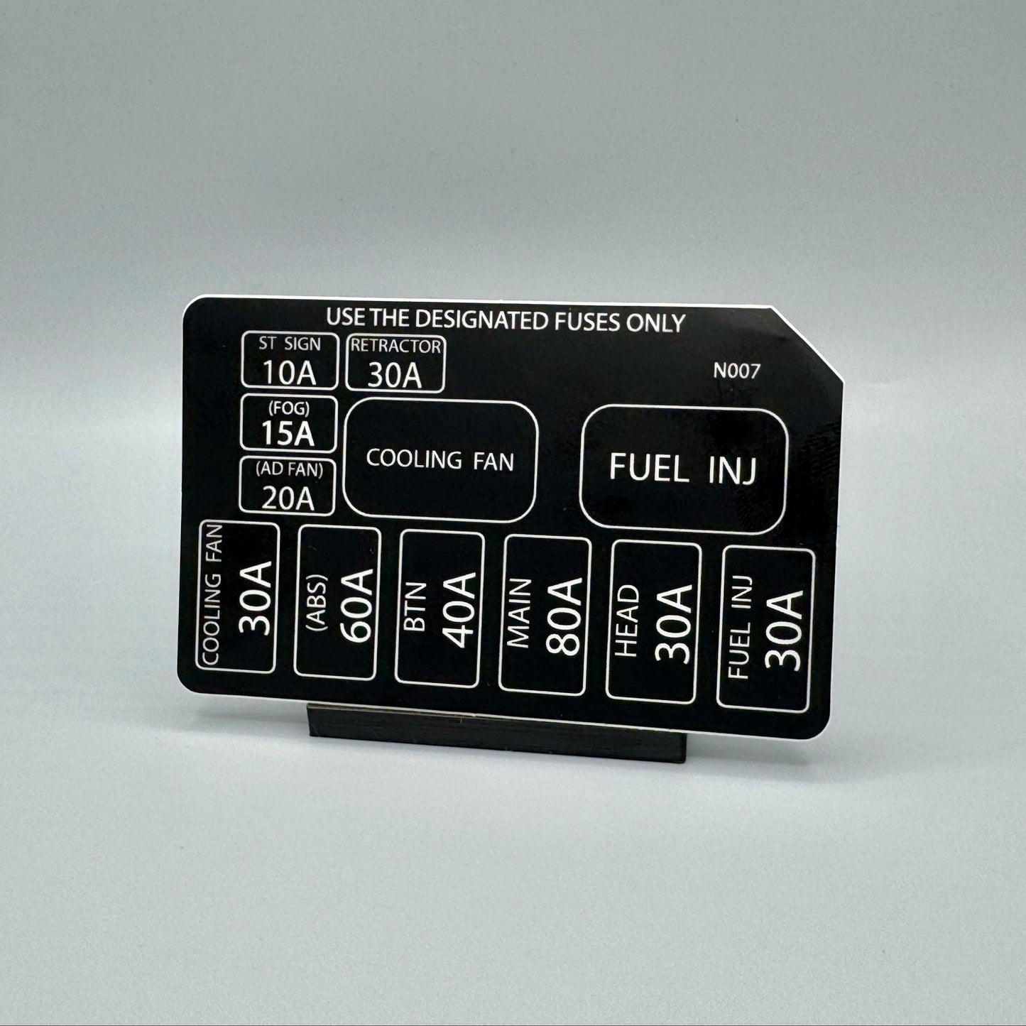 NA/NB Miata Engine Fuse Box Decal