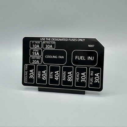 NA/NB Miata Engine Fuse Box Decal