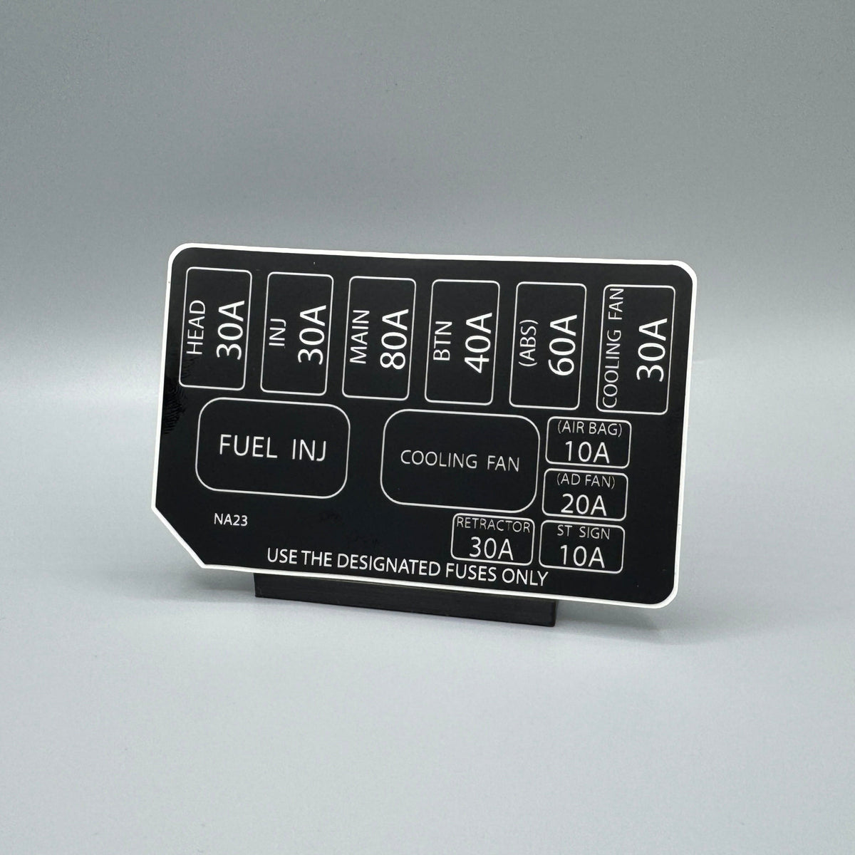 NA/NB Miata Engine Fuse Box Decal