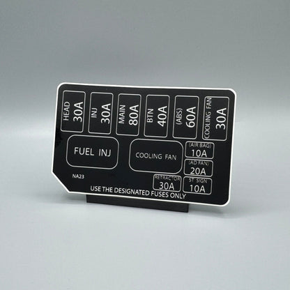NA/NB Miata Engine Fuse Box Decal