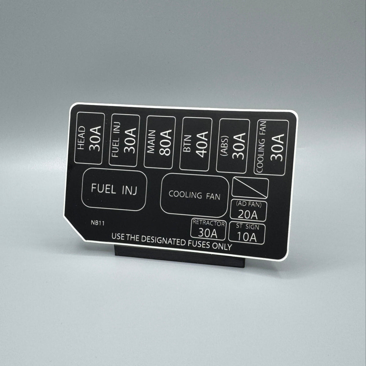 NA/NB Miata Engine Fuse Box Decal
