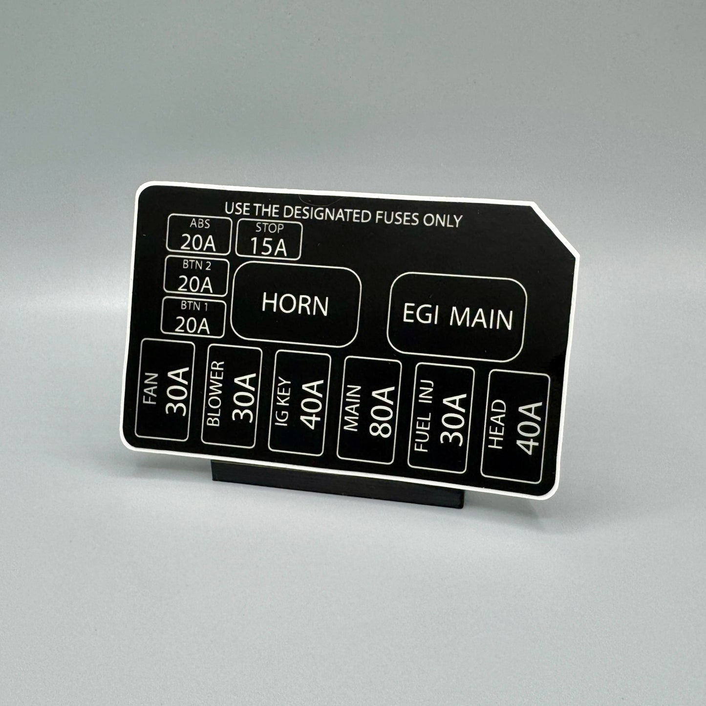 NA/NB Miata Engine Fuse Box Decal