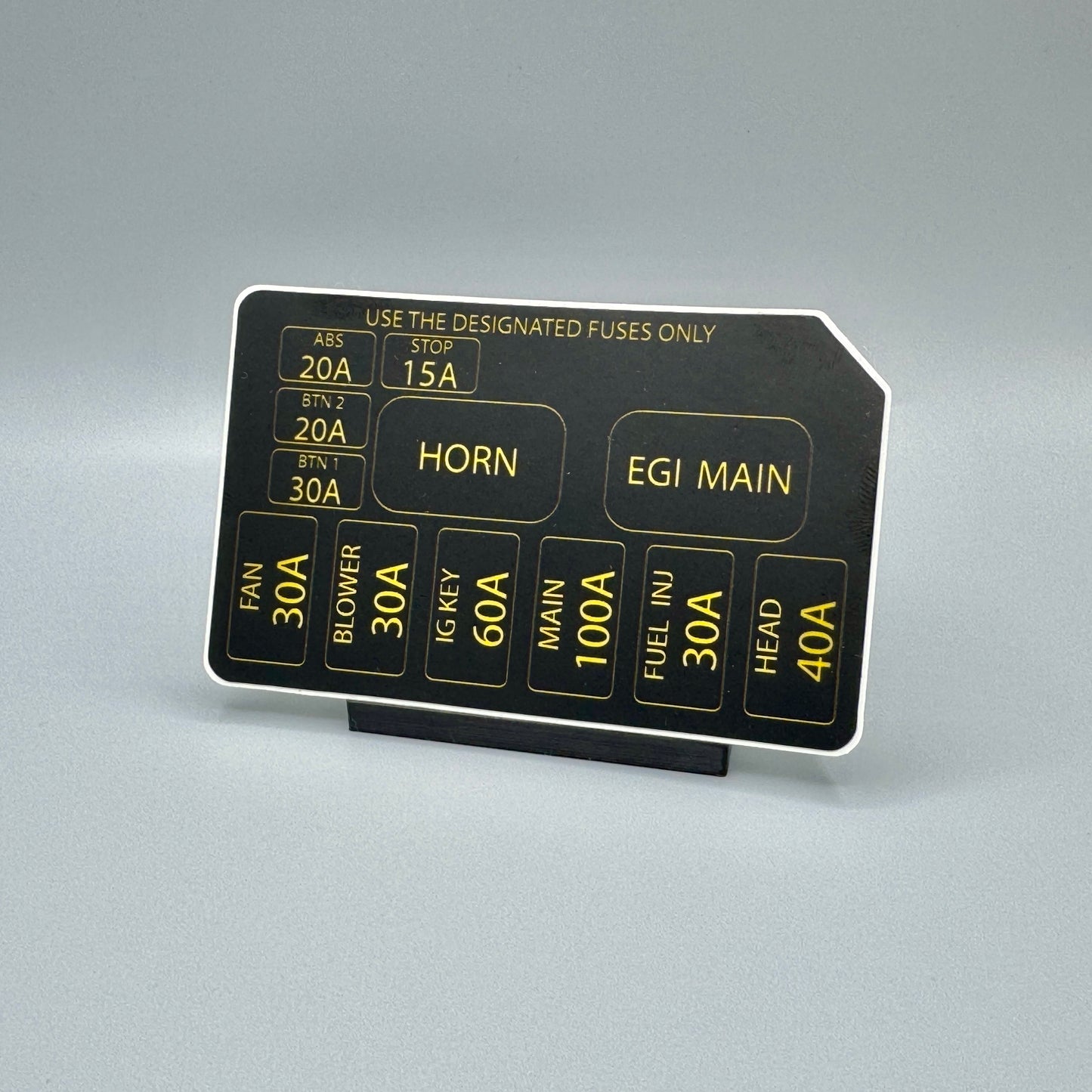 NA/NB Miata Engine Fuse Box Decal
