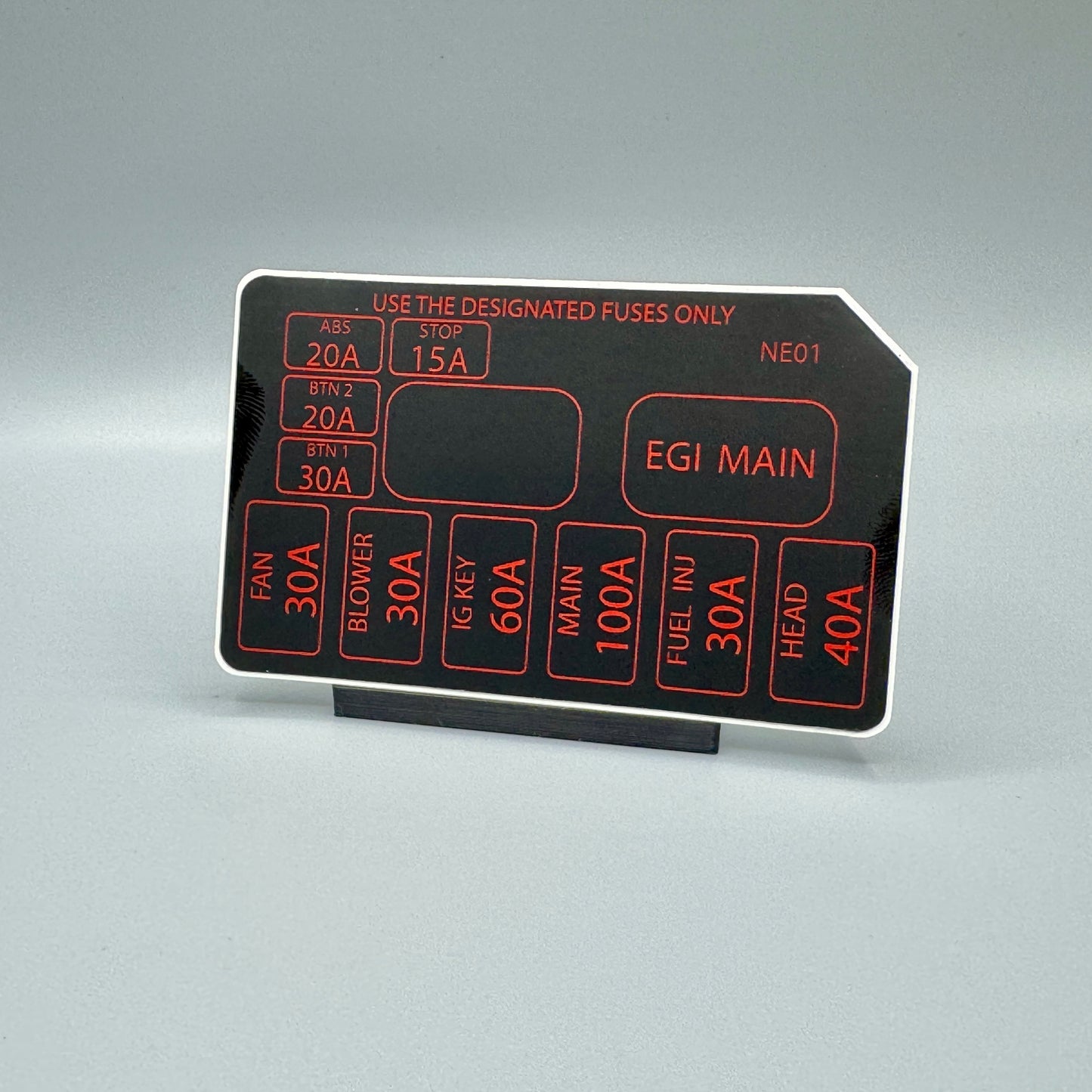 NA/NB Miata Engine Fuse Box Decal